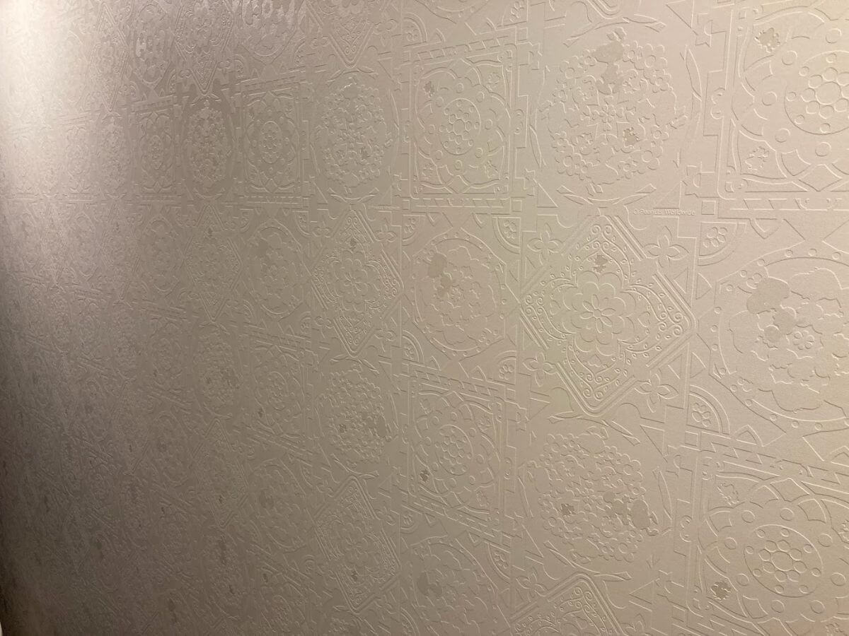 サンゲツ壁紙スヌーピーホワイトを貼った壁実例